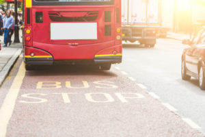 London bus stop