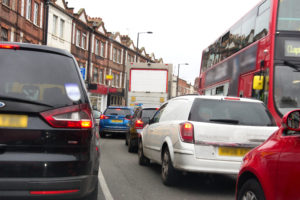 London air pollution in traffic